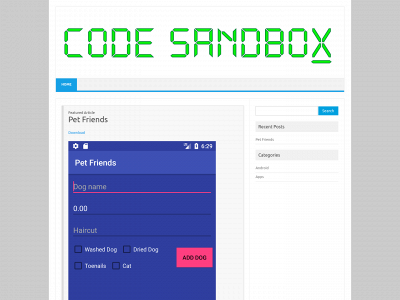 codesandbox.space snapshot
