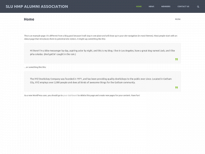 sluhmp.org snapshot