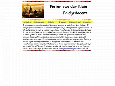 pietervanderklein.nl snapshot