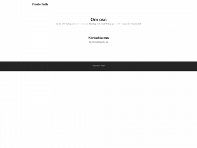 createpath.se snapshot