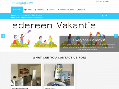 vakantiebredene.be snapshot
