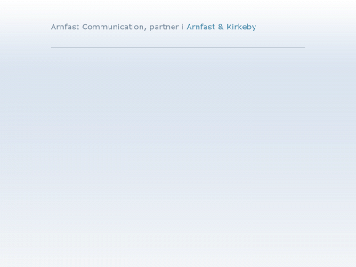 arnfastcommunication.dk snapshot