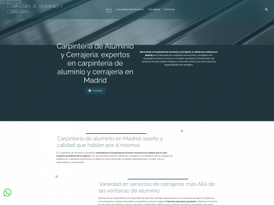 carpinteriadealuminioycerrajeria.es snapshot