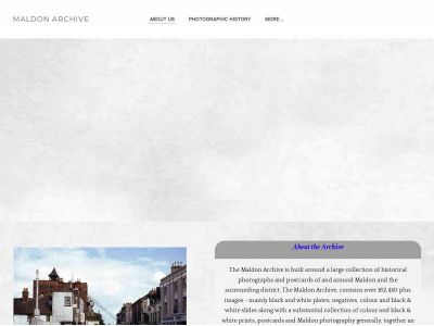 www.maldonarchive.co.uk snapshot