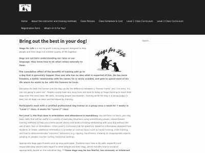 wagsforlife.net snapshot