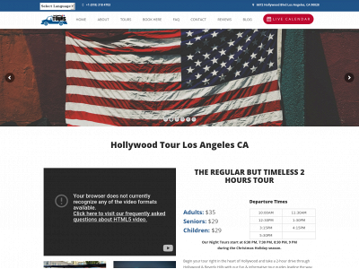 losangelesusatours.com snapshot