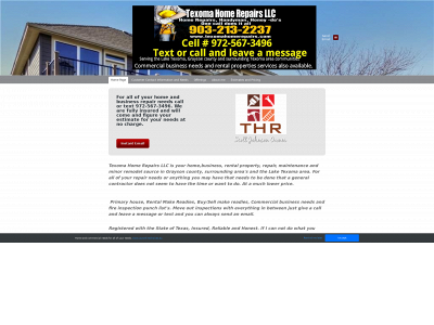 texomahomerepairs.com snapshot