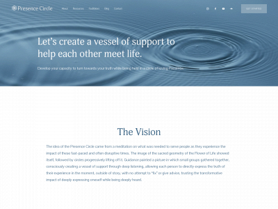 www.presencecircle.net snapshot