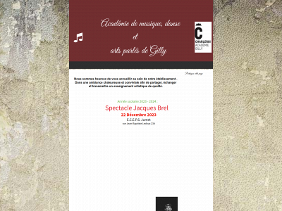 academiedegilly.be snapshot