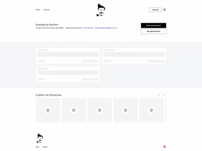 kensingtonbarbers.com snapshot