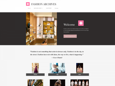 fashionarchives.co.uk snapshot
