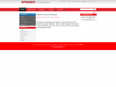 spenserpackaging.com snapshot