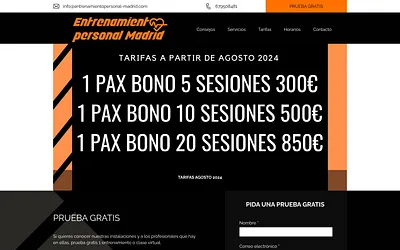 entrenamientopersonal-madrid.com snapshot