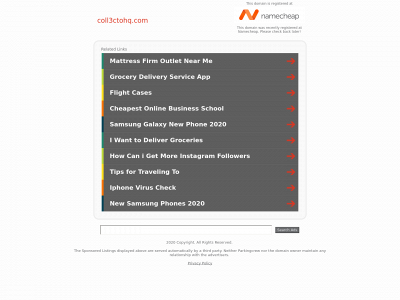 coll3ctohq.com snapshot