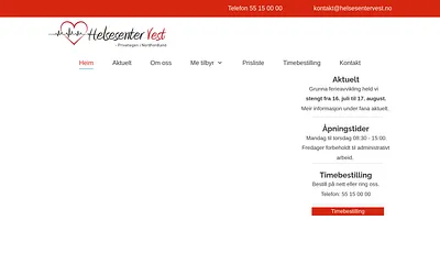 helsesentervest.com snapshot