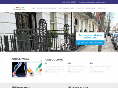 olympiaclinic.co.uk snapshot