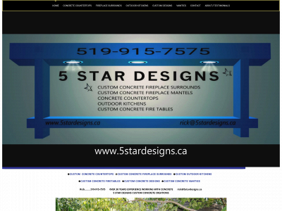 5stardesigns.ca snapshot
