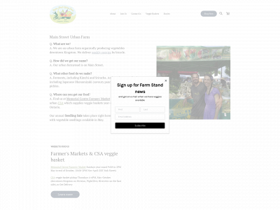 mainstreeturbanfarm.ca snapshot