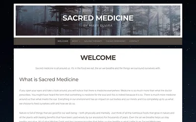 sacredmedicine.dk snapshot