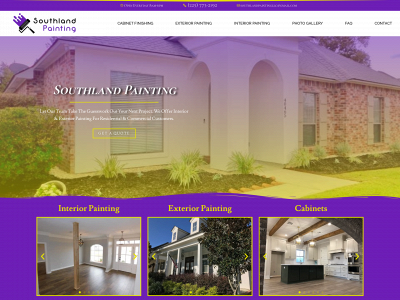 southlandpaintingla.com snapshot