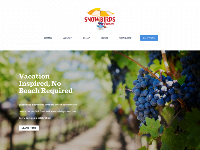snowbirdsvintners.com snapshot