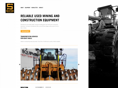 sextonequipment.com snapshot