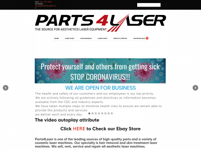 parts4laser.com snapshot