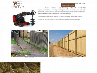 postholeguy.com snapshot