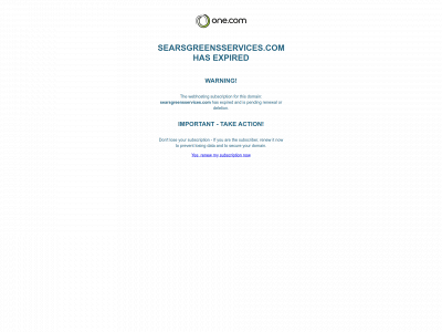 searsgreensservices.com snapshot
