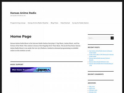 kansasanimeradio.com snapshot