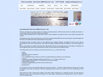 counsellingexeter.co.uk snapshot