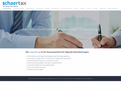 schaertax.ch snapshot