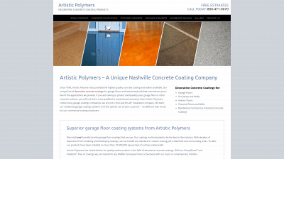 artisticpolymers.com snapshot