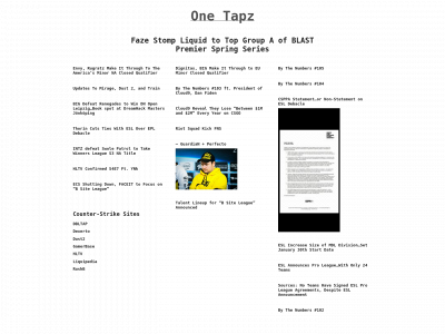 onetapz.com snapshot