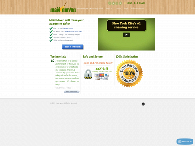 maidmaven.com snapshot
