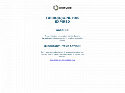 turbojojo.nl snapshot