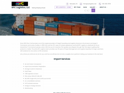 rpclogistics.net snapshot