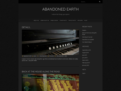 abandonedearth.com snapshot