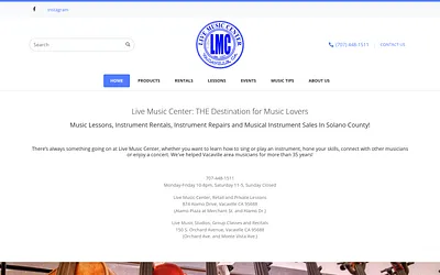 livemusiccenter.com snapshot