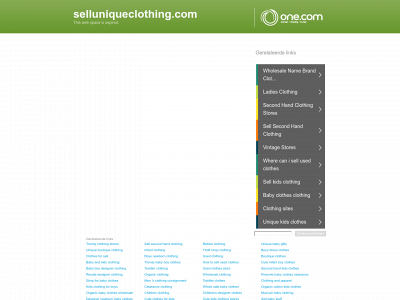 selluniqueclothing.com snapshot