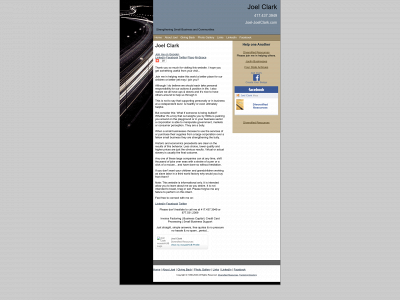 joelclark.com snapshot