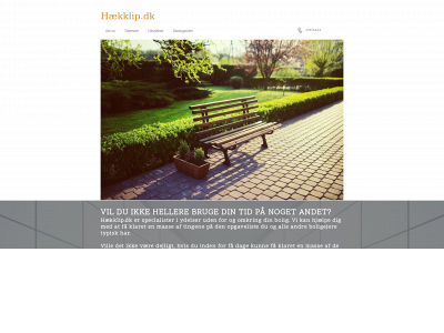 hækklip.dk snapshot