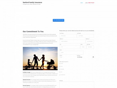 sanfordfamilyinsurance.com snapshot