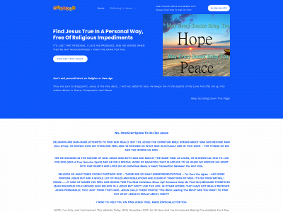 findjesustrue.com snapshot