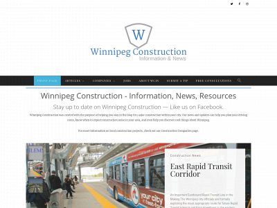 winnipegconstruction.com snapshot