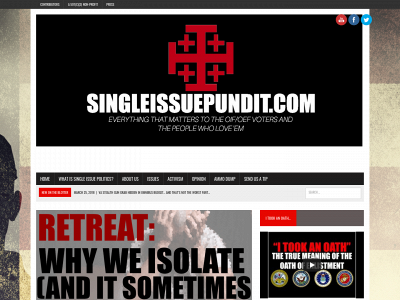 singleissuepundit.com snapshot