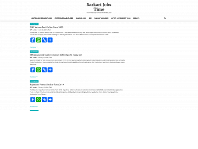 sarkarijobstime.com snapshot