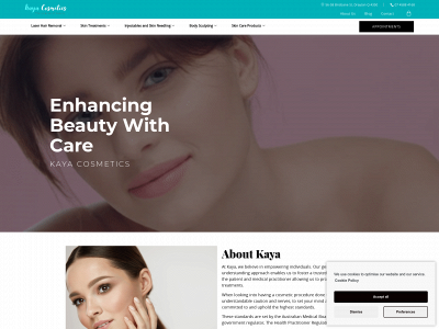 kayacosmetics.com.au snapshot