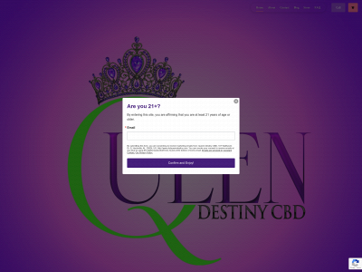 cbdqueendestiny.com snapshot
