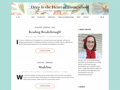 deepintheheartofhomeschool.com snapshot
